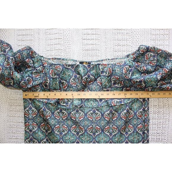 Anthropologie Sachin & Babi Musette Floral Blouse Size large off shoulder Top - Picture 2 of 12